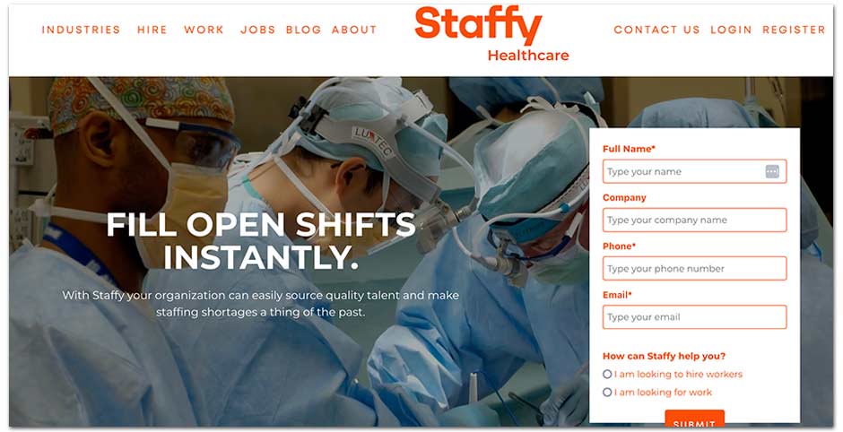 Staffy website